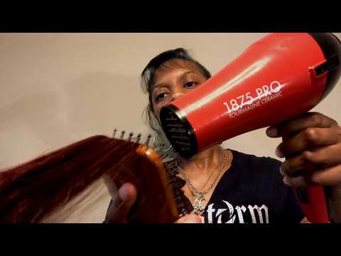 ASMR Realistic Shampoo + Hair Straightening Salon Roleplay (layered sounds)