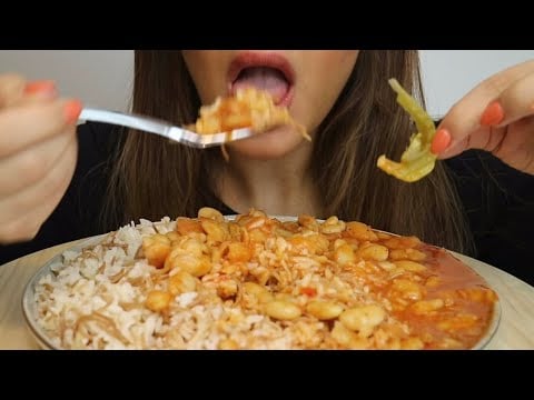 ASMR FASOLIA WITH VERMICELLI RICE / WHITE BEAN STEW / no talking / CREMA ASMR #asmr #mukbang #stew