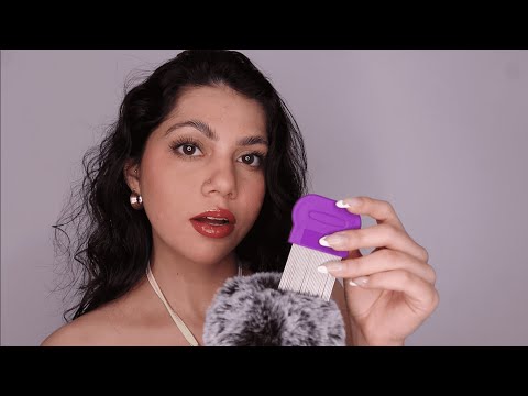 ASMR te saco piojitos (bug searching and plucking) | Dámaris ASMR♡
