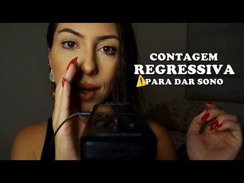 ASMR Impossível não dormir CONTAGEM REGRESSIVA (whispers, mouth sounds, hand movements)
