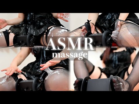 【ASMR】炭酸泡✖︎白い潤滑ゼリー✖️伝線ニーハイストッキングでご褒美スクラッチ🧠😴💕 【睡眠導入/Footsole/Scratching/No Talking/sleep/Relaxation】