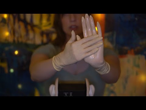 ASMR Extra Tingly Ear Massage, Latex Gloves, With & Without Oil, Hand Sounds