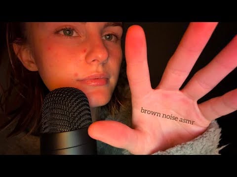 ASMR Pure Brown Noise + Visuals (minimal mouth sounds)