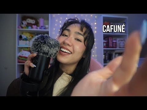 ASMR RÁPIDO | Sons de BOCA com CAFUNÉ (mais sons de unha e tecido)