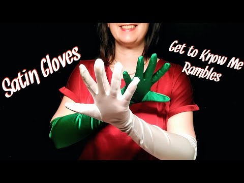 Satin Gloves + Shirt 🎽 Get to Know Me Rambles ASMR 🧤 Sleepy Hand Movements ✋ No AI