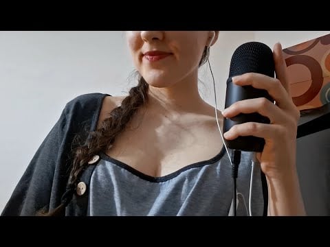 ASMR tingly mouth sounds with rainy background 🌧 (no talking)