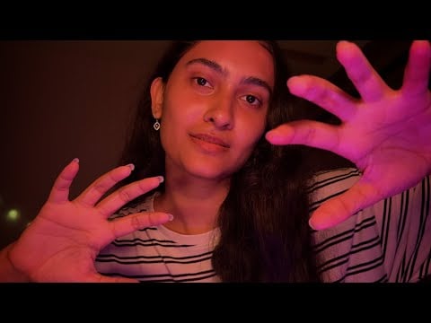 Asmr Hypnotic Hand Movements & Mouth Sounds | Visual Asmr Relaxing
