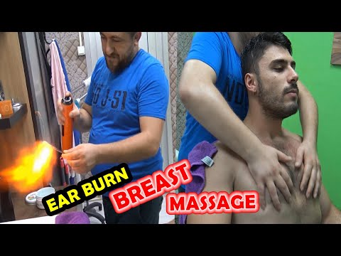 ASMR TURKISH BARBER MASSAGE =ear burn=NECK CRACK=head,breast, back,arm,ear,face,sleep,sport massage