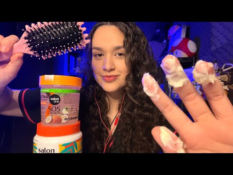 ASMR✨finalizando seu cabelo e conversando