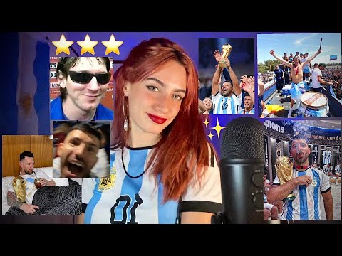 🇦🇷ASMR GANAMOS EL MUNDIAAL!!🇦🇷FELIZ AÑO NUEVO y feliz navidad - Asmr Argentina