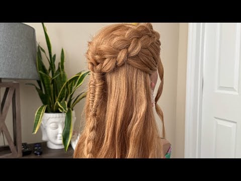 No Talking | ASMR | Braided Hairstyle - Hairstyling - Perfectionist - Finishing Touches