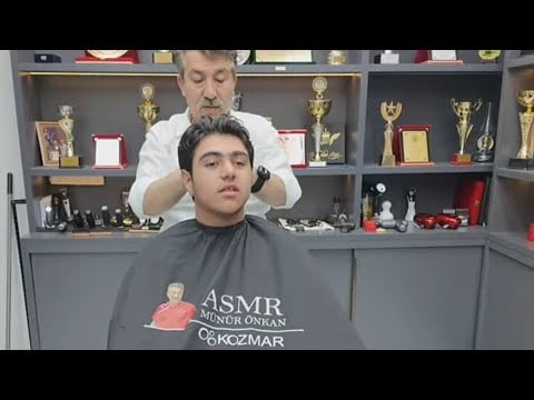 ASMR MÜNÜR OKAN RELAXİNG HAİR CUT #asmr #barbershop #barber #hair #relaxing #haircut