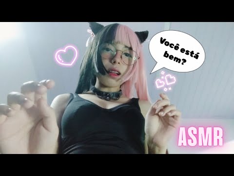 ASMR NEKO CUIDANDO DE VOCÊ APÓS UMA QUEDA | ROLEPLAY |