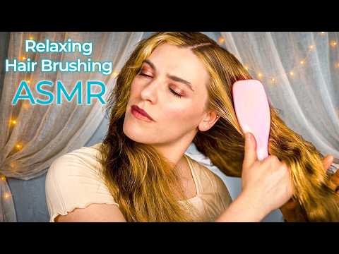 ASMR Hair Brushing for Self-Care & Stress Relief 💖 Gentle Hair Play & Scalp Massage for Relaxation
