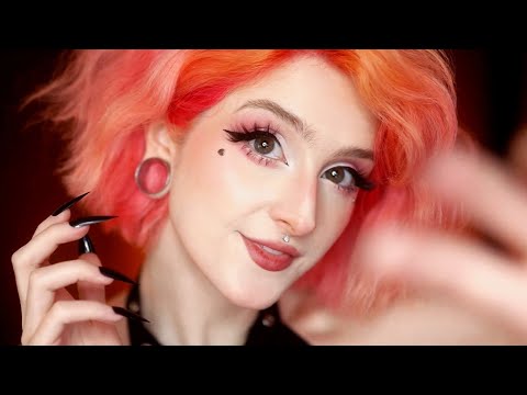 (ASMR) 100% VISUAL TINGLES - Long Nails Lens Scratching