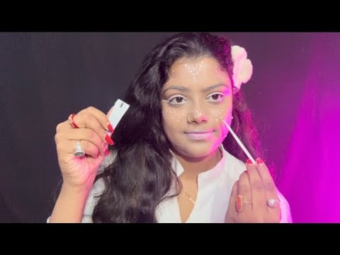ASMR Doing My White Makeup 🤍💄
