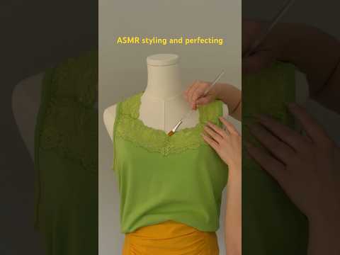 ASMR summer styling.. intricate lace details #asmr #styling #perfecting