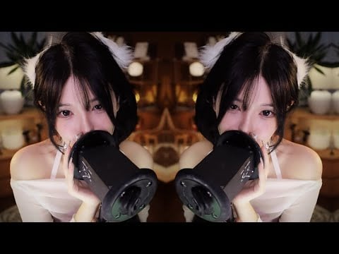 ASMR Gentle Mouth Sounds, Ear Blowing & Ear Cleaning | Sleep Triggers with EnQi ASMR | February 2024