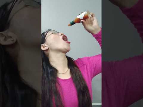 Drink Tabasco sauce # #everyone #shortsfeed #tabasco #drinkingchallenge #funnyshorts #bigmouth