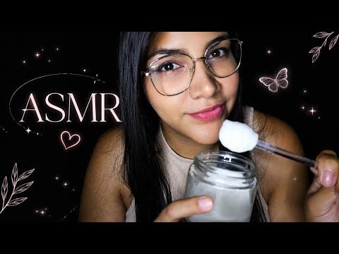 ASMR comiendo yogurt con paleta de vidrio🍶