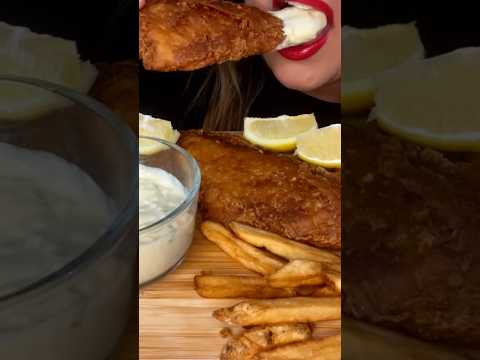 Eating Fish And Chips #asmr #food #shorts