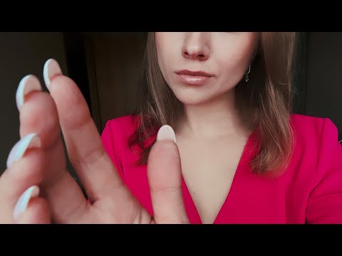 ASMR Face Touching Hand Movement No Talking | Tongue Click | Relaxing Close Visual Triggers