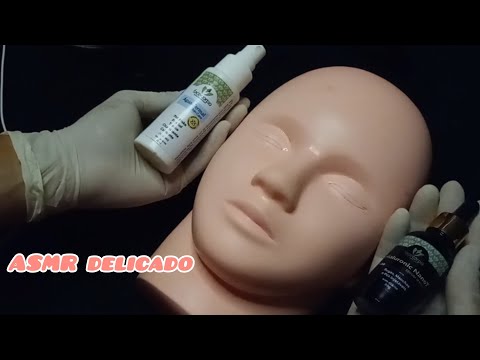 ASMR • Vou cuidar da sua pele de madrugada delicadamente 💤😮‍💨❤️