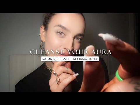 Reiki ASMR to Cleanse Your Aura and Invite Positive Thoughts with Affirmations and Plucking