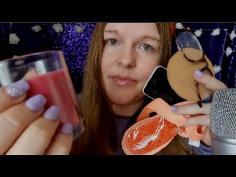 ASMR | Tapping With Mouth Sounds, Whispering.