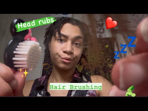 ASMR - Hair Brushing & Head Rubs (Lara)