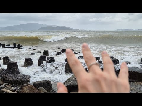 ASMR 🇻🇳 Next to the SEA 🌊 💙 Public ASMR 🥥🌴