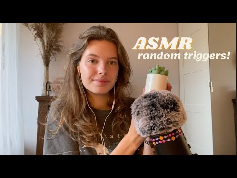 ASMR random triggers to help you sleep! (tapping, rhinestone scratching, candle tapping)