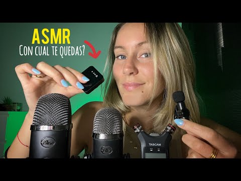 ASMR Probando todos mis Micrófonos (buenos y malos) SUSURROS y SONIDITOS✨