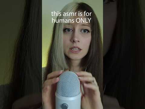 ASMR 💗 you better be a human #asmr #relaxationsounds #asmrsounds #rawmicasmr