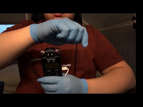 Latex Glove ASMR with Tascam