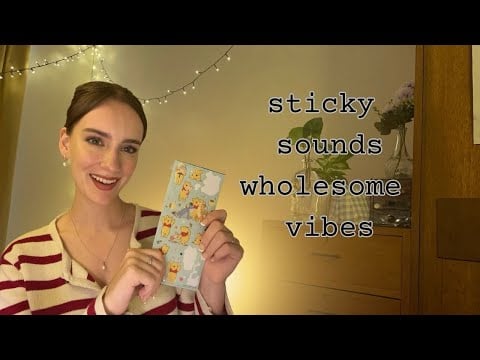 comforting friend vibes 🧸 sticky tapping & eepy asmr