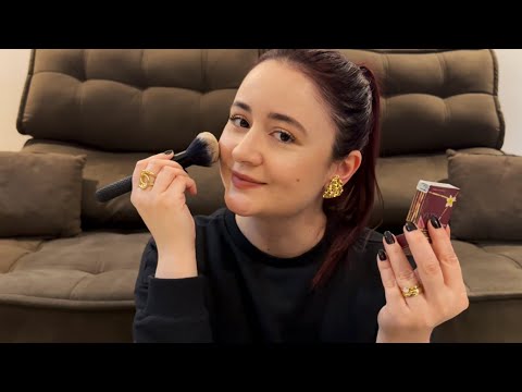 ASMR: ME MAQUIANDO E FOFOCANDO 🌸
