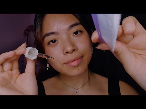 ASMR Taking Care of You As You Fall Asleep 💐 Brow Grooming, Scalp Massage, Hair Care (No Talking)