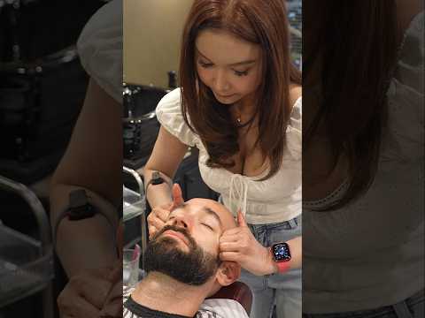 Head Shave & Massage with Thai Barber 😴🇹🇭 #asmr #relax # barbershop