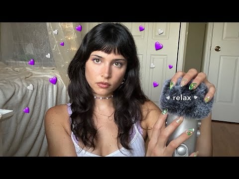 ASMR Giving The Fluffy Mic Good Scratchies and You Good Tingles ♡ 