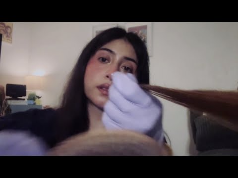 ASMR Finding your ASMR triggers (personal attention, soft spoken, hair brushing, face brushing)