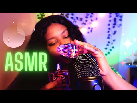 ASMR | My Perfume Collection | Tapping, Scratching, & Whispering| Water Sounds