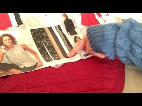ASMR; turning pages of clothing catalog & craft magazine - soft spoken comments