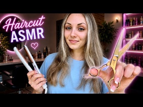 ASMR Haircut & Styling Roleplay! 💇‍♀️ (Clipping, Cutting, & Brushing)