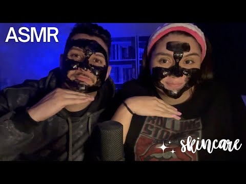 ASMR - SKINCARE NOTURNO COM MEU MARIDO 💖