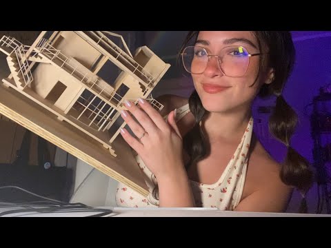 ASMR | tapping on my architecture project!