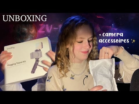 ASMR ~.~ unboxing my new camera!! // Sony ZV-1 + accesoires 📷🪄