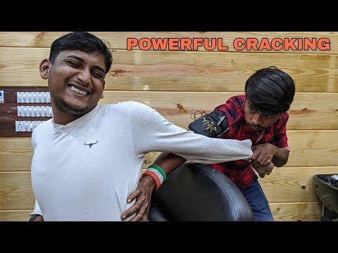 Back body massage with Spine cracking | Head massage and Neck cracking asmr massage