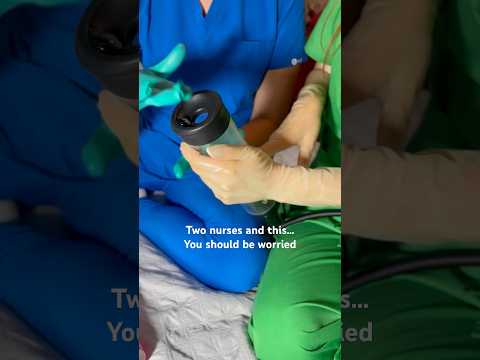 2 nurses and this… You should be worried #medicalexam #nurse #latexnurse