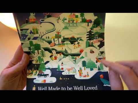 ASMR LL Bean Christmas Catalog Flip Through - Whisper, Page Turning